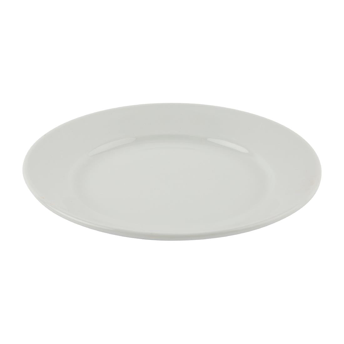 Athena Hotelware Wide Rimmed Plates 202mm (Pack of 12) JD Catering Equipment Solutions Ltd