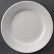 Athena Hotelware Wide Rimmed Plates 202mm (Pack of 12) JD Catering Equipment Solutions Ltd