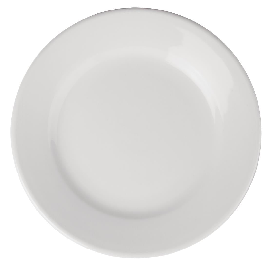 Athena Hotelware Wide Rimmed Plates 202mm (Pack of 12) JD Catering Equipment Solutions Ltd