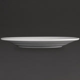 Athena Hotelware Wide Rimmed Plates 228mm (Pack of 12) JD Catering Equipment Solutions Ltd