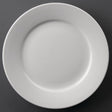 Athena Hotelware Wide Rimmed Plates 228mm (Pack of 12) JD Catering Equipment Solutions Ltd