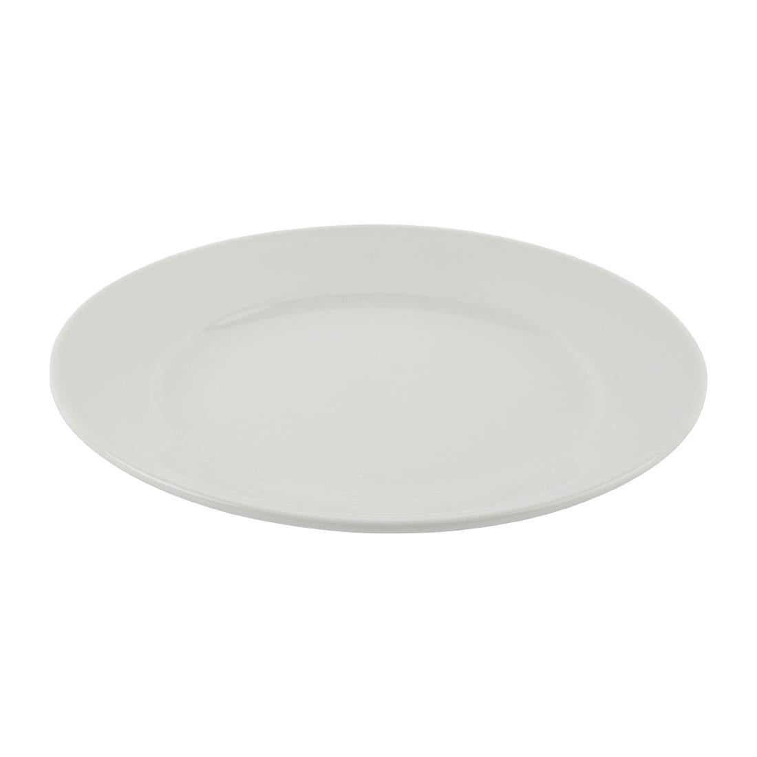 Athena Hotelware Wide Rimmed Plates 228mm (Pack of 12) JD Catering Equipment Solutions Ltd