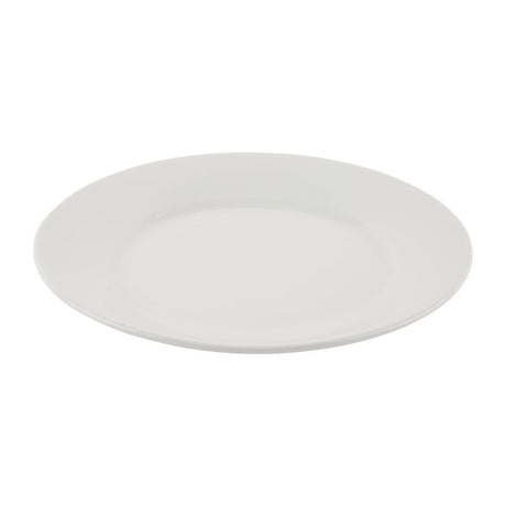Athena Hotelware Wide Rimmed Plates 254mm (Pack of 12) JD Catering Equipment Solutions Ltd