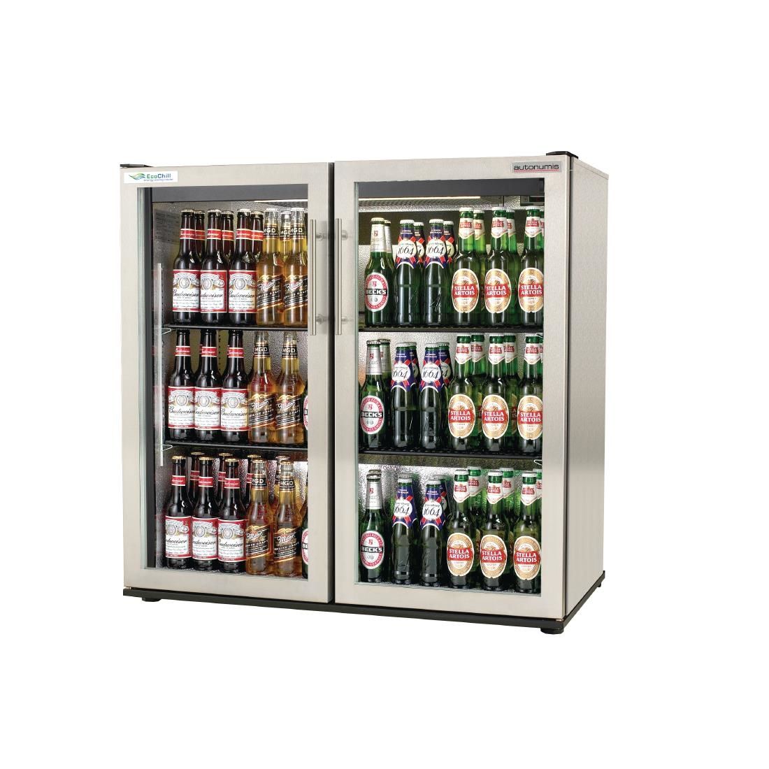 Autonumis EcoChill Double Hinged Door 3Ft Back Bar Cooler St/St A215203 JD Catering Equipment Solutions Ltd