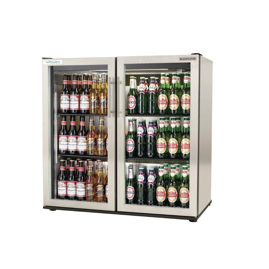 Autonumis EcoChill Double Hinged Door Maxi Back Bar Cooler, St/St A210106 JD Catering Equipment Solutions Ltd