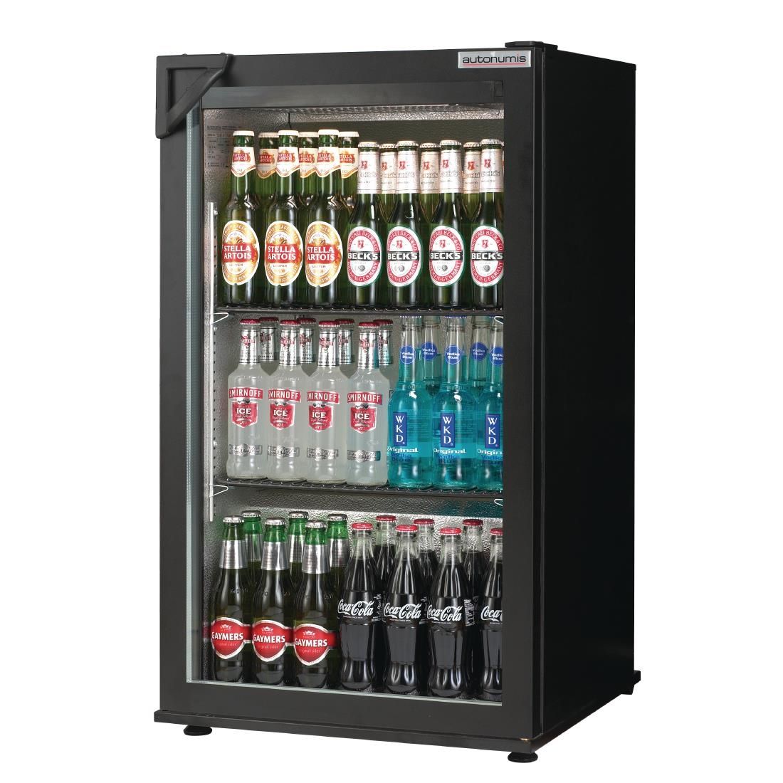 Autonumis Popular 1 Door Back Bar Cooler Black A209179 JD Catering Equipment Solutions Ltd