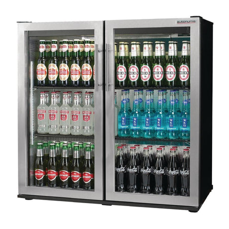 Autonumis Popular Double Hinged Door 3Ft Back Bar Cooler St/St Door A215180 JD Catering Equipment Solutions Ltd