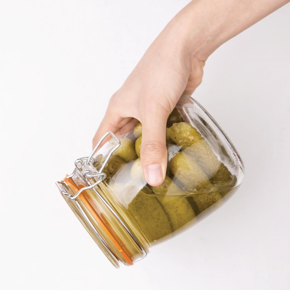 (Availability 17/2/24) P491 Vogue Clip Top Preserve Jar 750ml JD Catering Equipment Solutions Ltd