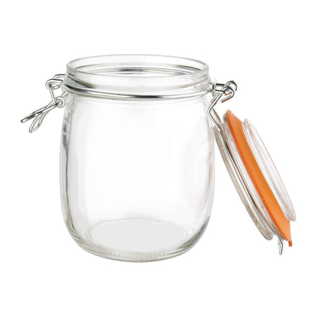 (Availability 17/2/24) P491 Vogue Clip Top Preserve Jar 750ml JD Catering Equipment Solutions Ltd
