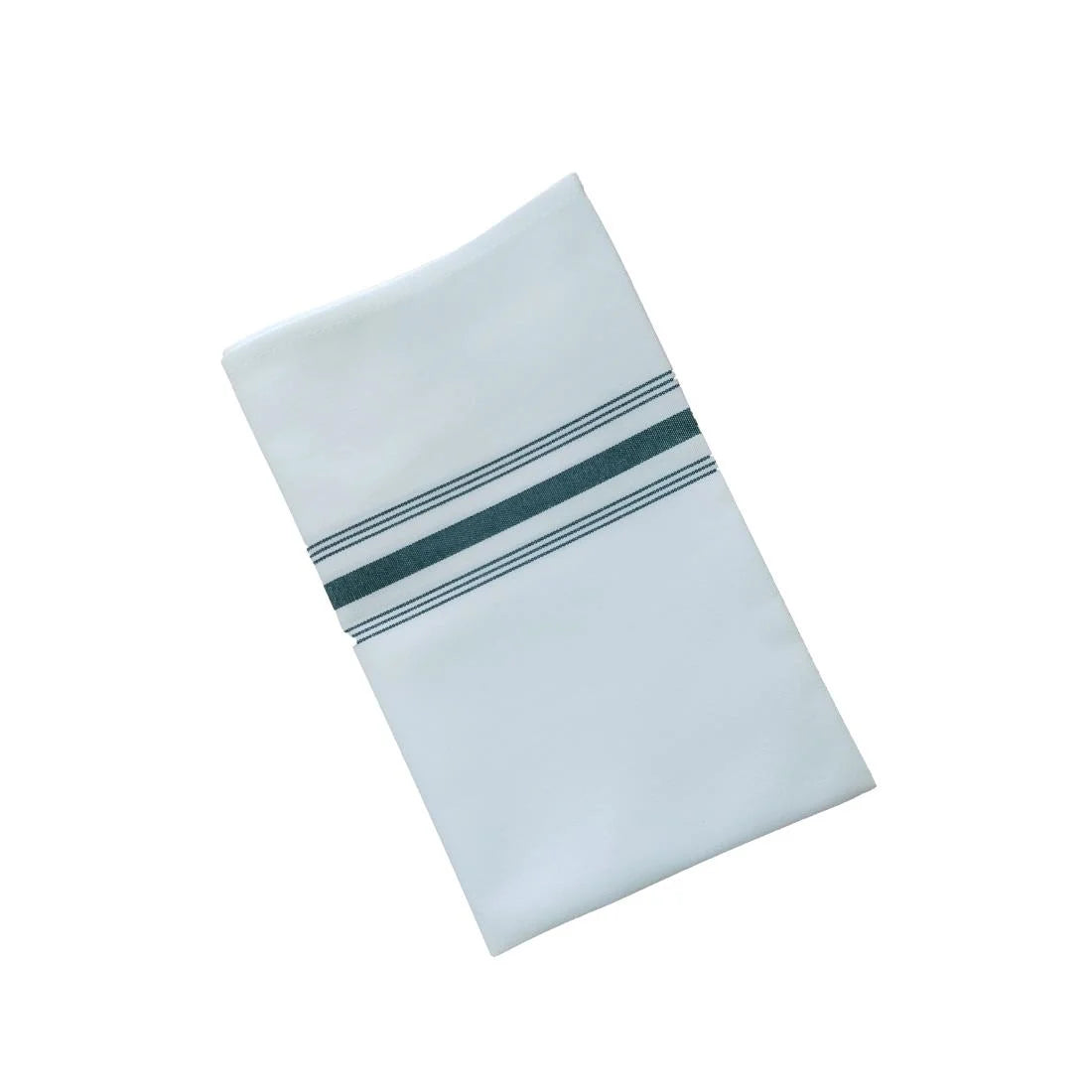 (Availability End Feb) CX118 Bistro Table Napkins Green Stripe (Pack of 10) JD Catering Equipment Solutions Ltd
