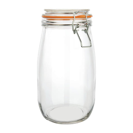 (Available 02/05/24) P493 Vogue Clip Top Preserve Jar 1500ml JD Catering Equipment Solutions Ltd
