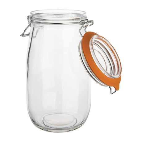 (Available 02/05/24) P493 Vogue Clip Top Preserve Jar 1500ml JD Catering Equipment Solutions Ltd