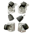 AK836 Polar Set of 6 Castors and Adjustable Feet - JD Catering Equipment Solutions Ltd