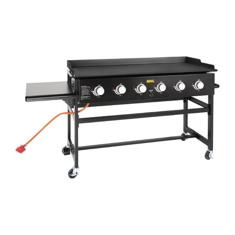 (Available 28/01/24) Buffalo 6 Burner LPG Barbecue Griddle CY265 JD Catering Equipment Solutions Ltd