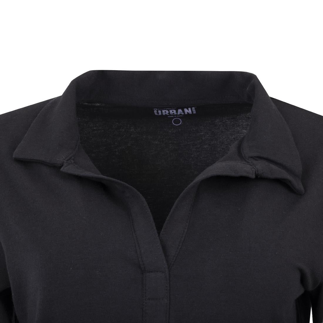 B038-XS Chef Works Womens V-Neck T-Shirt Black XS JD Catering Equipment Solutions Ltd