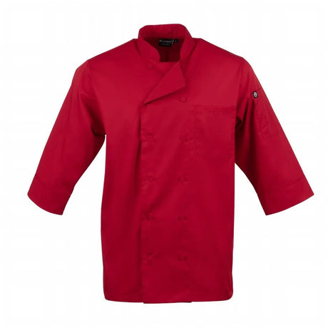 B106-S Chef Works Unisex Chefs Jacket Red S - JD Catering Equipment Solutions Ltd