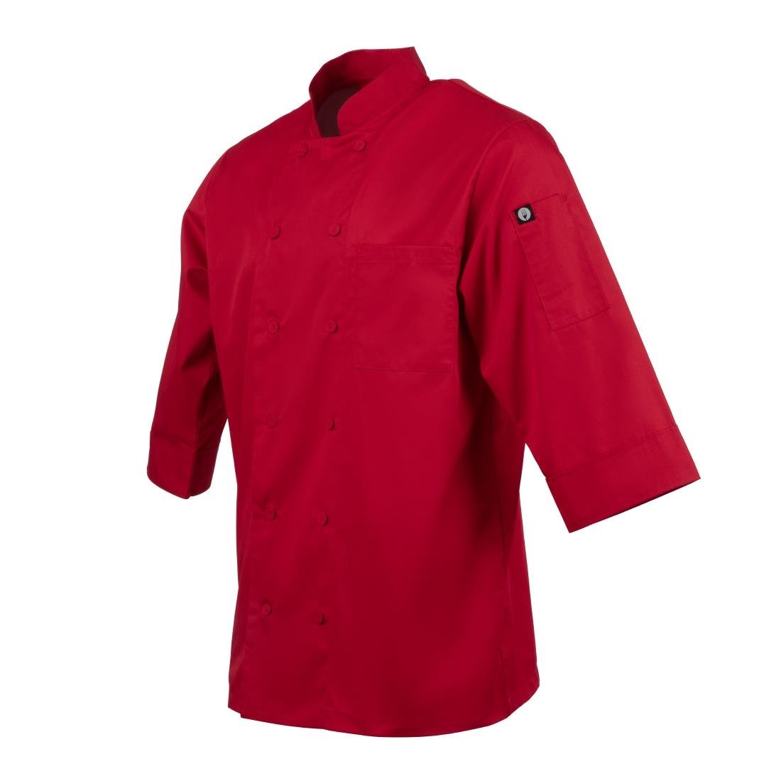 B106-XS Chef Works Unisex Jacket Red XS JD Catering Equipment Solutions Ltd