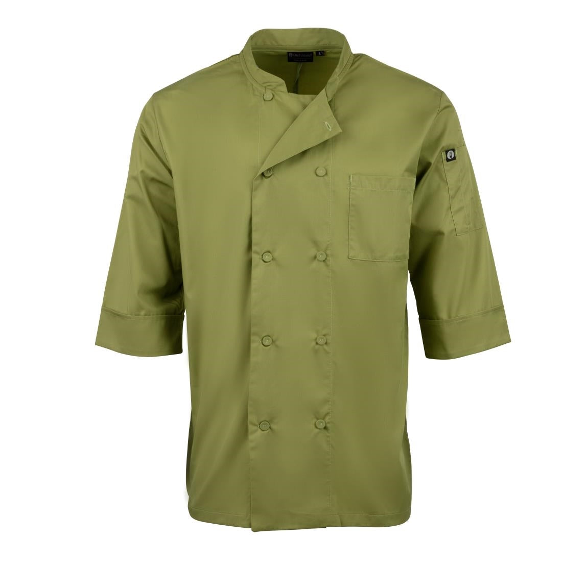 B107-L Chef Works Unisex Chefs Jacket Lime L JD Catering Equipment Solutions Ltd