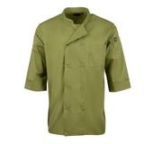 B107-L Chef Works Unisex Chefs Jacket Lime L JD Catering Equipment Solutions Ltd