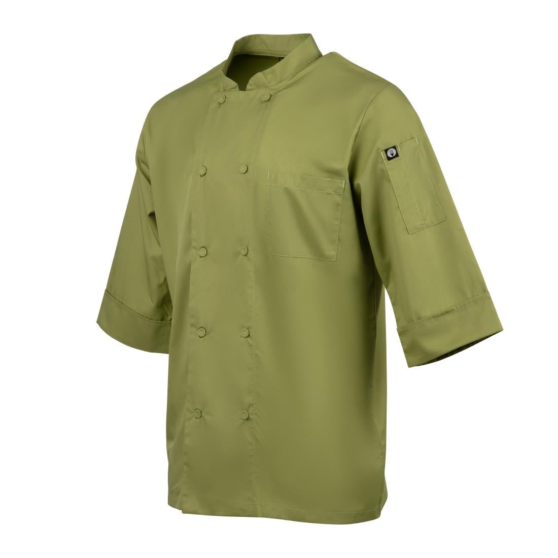 B107-L Chef Works Unisex Chefs Jacket Lime L JD Catering Equipment Solutions Ltd