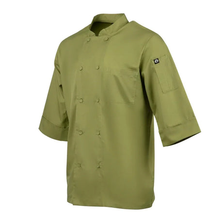 B107-L Chef Works Unisex Chefs Jacket Lime L - JD Catering Equipment Solutions Ltd