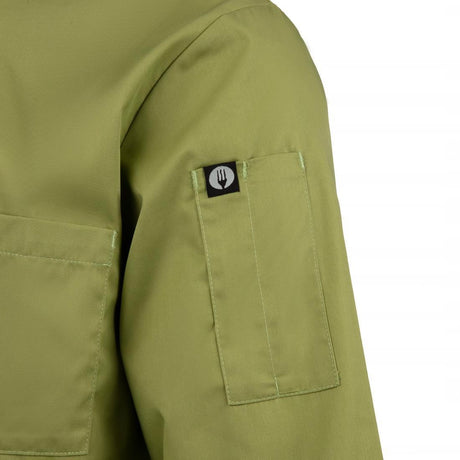 B107-M Chef Works Unisex Chefs Jacket Lime M - JD Catering Equipment Solutions Ltd