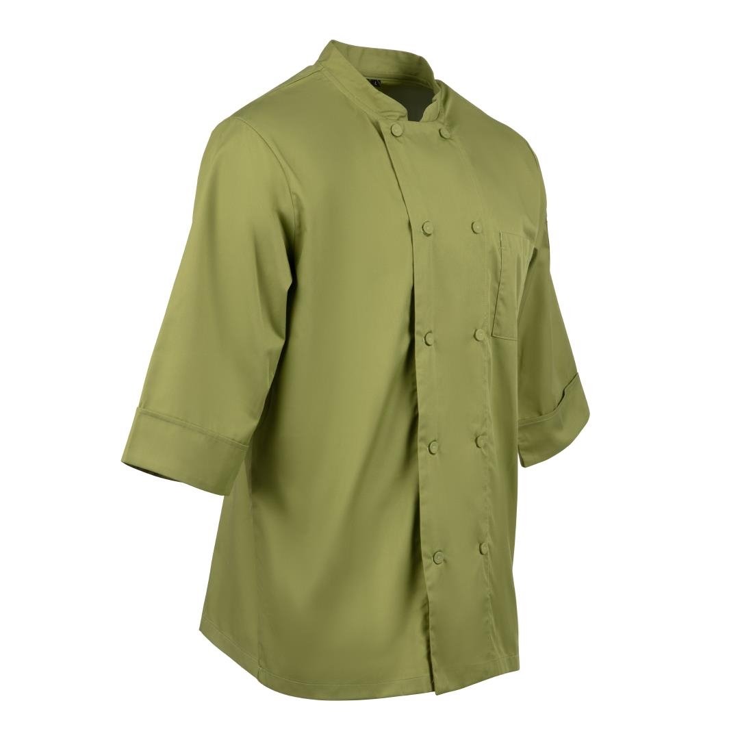 B107-S Chef Works Unisex Chefs Jacket Lime S JD Catering Equipment Solutions Ltd