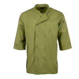 B107-XS Chef Works Unisex Chefs Jacket Lime XS JD Catering Equipment Solutions Ltd