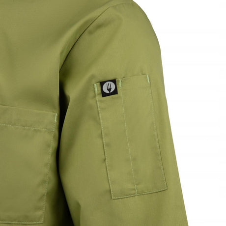 B107-XXL Chef Works Unisex Chefs Jacket Lime 2XL - JD Catering Equipment Solutions Ltd