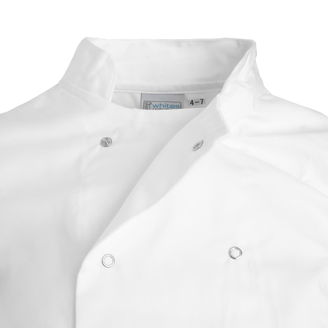 B124 Whites Childrens Unisex Chef Jacket White S JD Catering Equipment Solutions Ltd