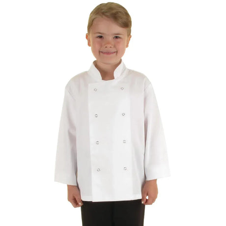 B124 Whites Childrens Unisex Chef Jacket White S - JD Catering Equipment Solutions Ltd