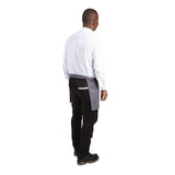 B157 Whites Short Bistro Apron Charcoal JD Catering Equipment Solutions Ltd