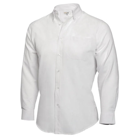 B188-L Chef Works Oxford Button Down Collar Shirt White L - JD Catering Equipment Solutions Ltd