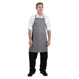 B192 Chef Works Bib Apron Grey JD Catering Equipment Solutions Ltd