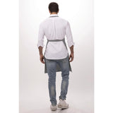 B192 Chef Works Bib Apron Grey JD Catering Equipment Solutions Ltd