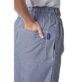 B311-S Whites Unisex Vegas Chefs Trousers Small Blue and White Check S JD Catering Equipment Solutions Ltd