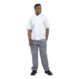 B311-XL Whites Unisex Vegas Chefs Trousers Small Blue and White Check XL JD Catering Equipment Solutions Ltd