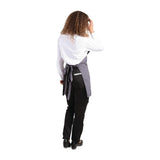 B422 Whites V Neck Service Apron Charcoal JD Catering Equipment Solutions Ltd