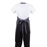 B422 Whites V Neck Service Apron Charcoal JD Catering Equipment Solutions Ltd