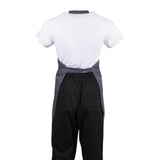 B422 Whites V Neck Service Apron Charcoal JD Catering Equipment Solutions Ltd