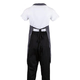 B426 Whites Polycotton Bib Apron Charcoal JD Catering Equipment Solutions Ltd