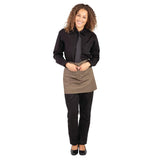 B432 Whites Short Bistro Apron Tan JD Catering Equipment Solutions Ltd