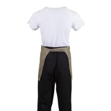 B432 Whites Short Bistro Apron Tan JD Catering Equipment Solutions Ltd