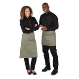 B434 Whites Regular Bistro Apron Olive JD Catering Equipment Solutions Ltd