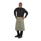 B434 Whites Regular Bistro Apron Olive JD Catering Equipment Solutions Ltd