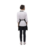 B780 Chef Works Two Patch Pocket Bib Apron Black JD Catering Equipment Solutions Ltd