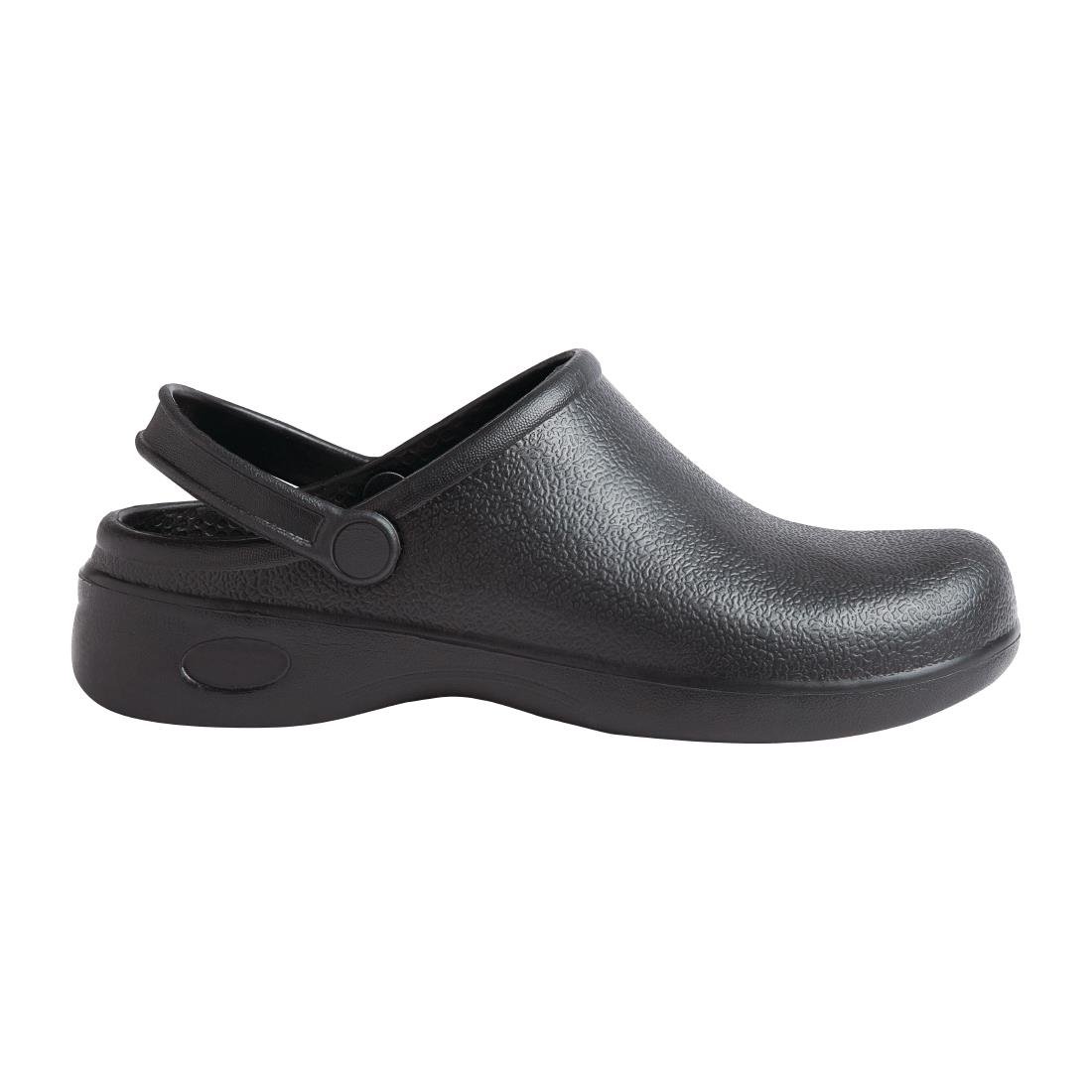 B979-4243 Nisbets Essentials Chefs Clog Black  4243 JD Catering Equipment Solutions Ltd