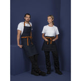 B980 Southside Bistro Apron Denim Blue Tan Ties JD Catering Equipment Solutions Ltd