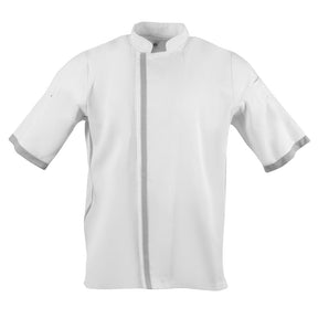 B998-S Southside Unisex Chefs Jacket Short Sleeve White S JD Catering Equipment Solutions Ltd