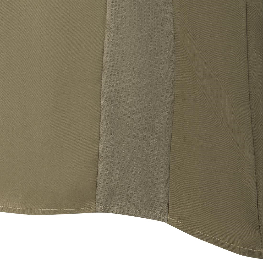 BA001-L Southside Band Collar Chef Jacket Khaki Size L JD Catering Equipment Solutions Ltd